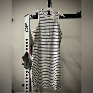 black-and-white comfy dress